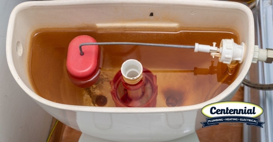 Toilet with top off.